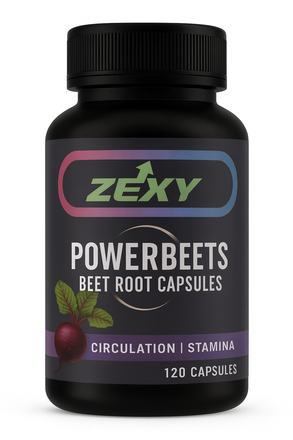 ZEXY RootedActive PowerBeets (Beet Root Capsules) – Circulation | Stamina